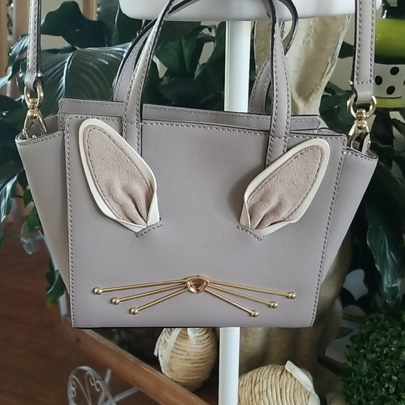 Kate Spade Gray Cat Ear Crossbody Bag - Picture 2 of 7